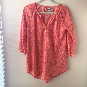 Mudpie Pink and Orange Blouse